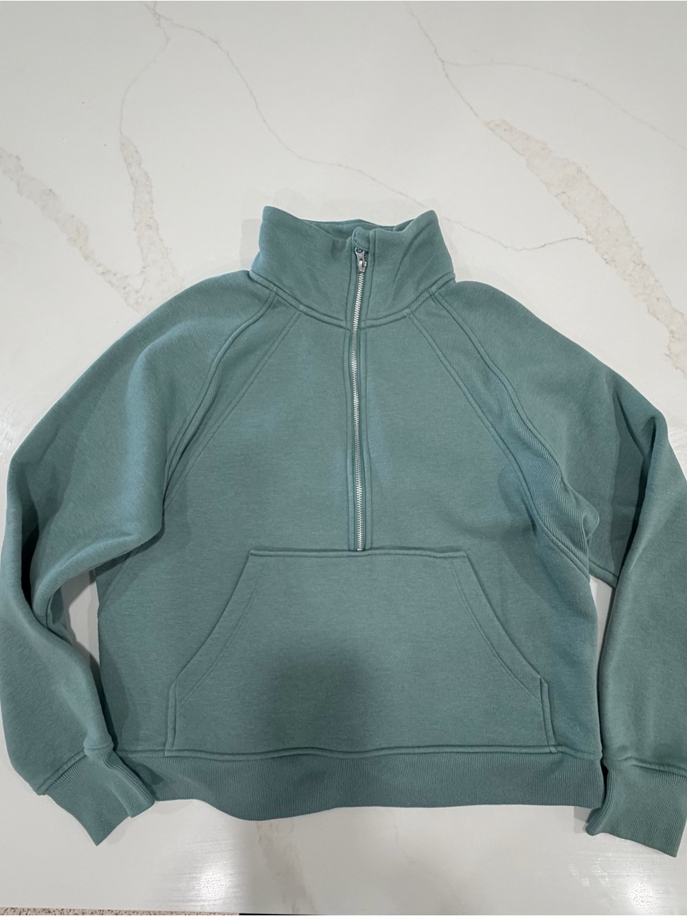 Cozy Danskin women’s Half-Zip Pullover - Sage Green